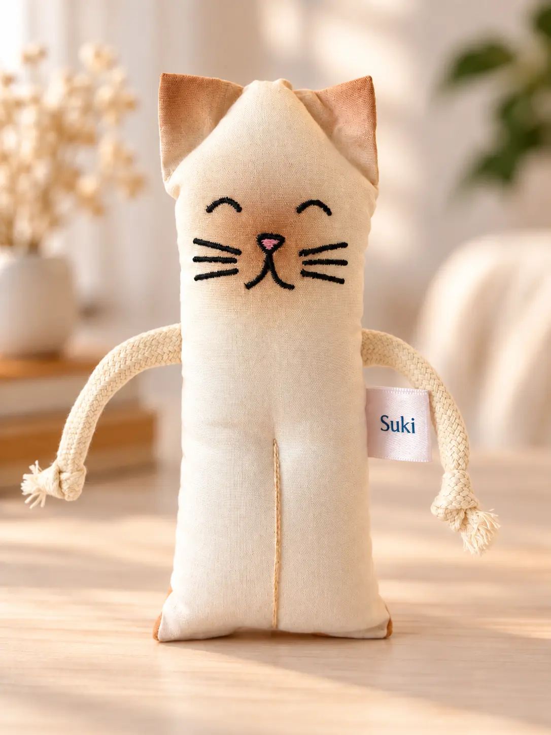 Suki, gata siamesa de tecido Let’s Cats